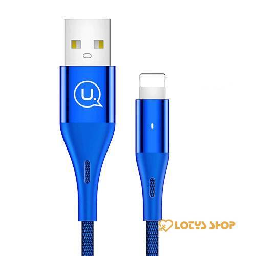 USB To Apple Lightning Cable with Braided Nylon Jacket Accessories Cables Mobile Phones color: Black No LED 1m|Black No LED 2m|Blue LED 0.25m|Red No LED 1m|Red No LED 2m