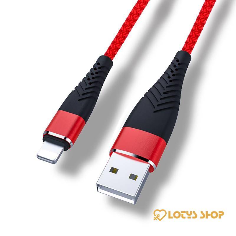 USB Charger Cable for iPhone Accessories Cables Mobile Phones color: Black|Blue|Red|White