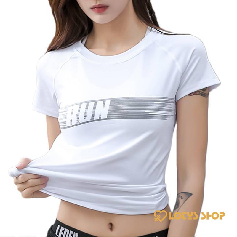 Women’s O-Necked Short Sleeved T-Shirt Sport items Women's sport items Women's T-Shirts color: Black|White