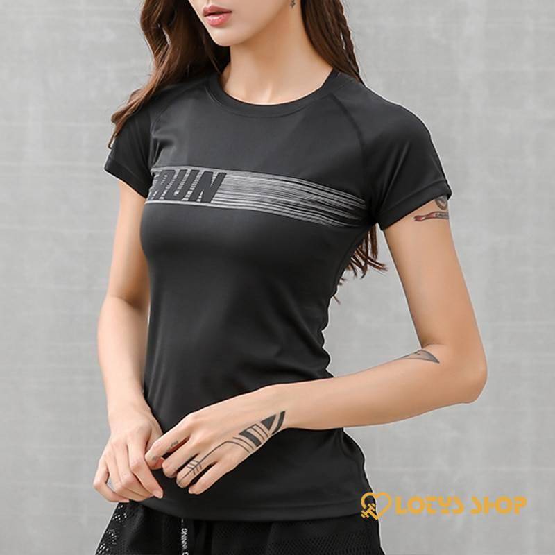 Women’s O-Necked Short Sleeved T-Shirt Sport items Women's sport items Women's T-Shirts color: Black|White