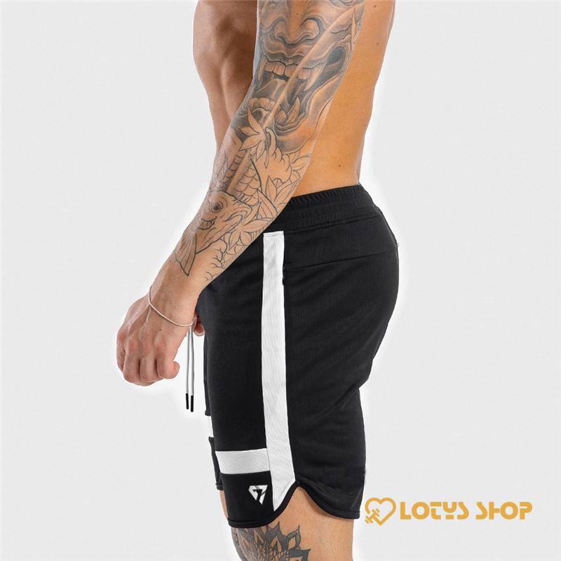 Men’s Fitness Training Shorts Men's shorts Men's sport items Sport items color: Black|White