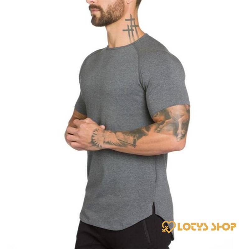 Men’s Solid Color Cotton Fitness T-Shirt Men's sport items Men's t-shirts Sport items color: Army Green|Black|Gray|Khaki|White