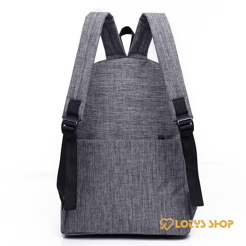 Men’s Canvas Backpack For Laptop Accessories Jewelry color: Black|Blue|Grey|Red