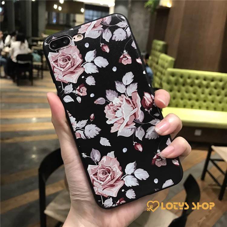 Floral Printed Silicone Phone Cases Accessories Cases Mobile Phones d92a8333dd3ccb895cc65f: For iPhone 5 5S|for iphone 6 6S|for iphone 6 6S Plus|For iPhone 7|For iPhone 7 Plus|For iPhone 8|For iPhone 8 Plus|For iPhone X