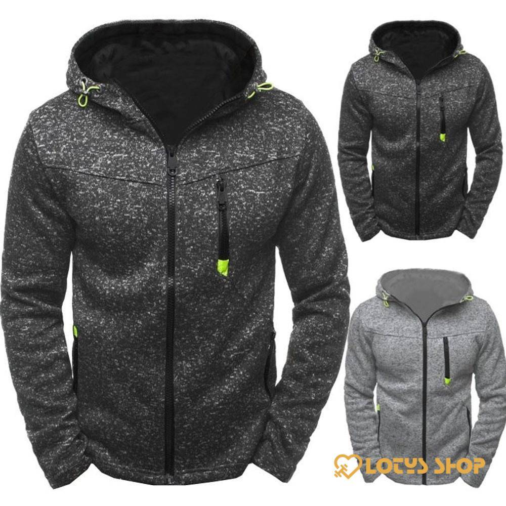 Men’s Long Sleeve Sports Hoodie Outdoor Sports color: Black|Blue|Gray