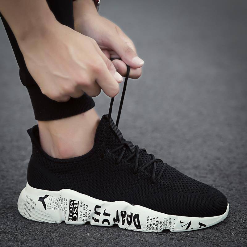 Men’s Breathable Street Style Sneakers Men Sport Shoes Men's sport items color: