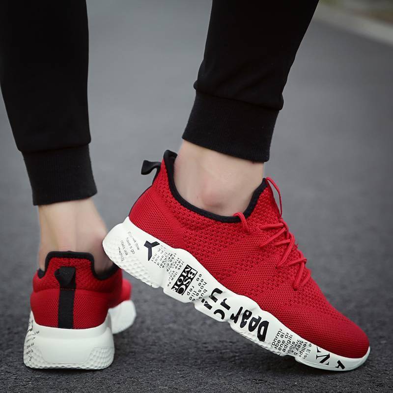 Men’s Breathable Street Style Sneakers Men Sport Shoes Men's sport items color: