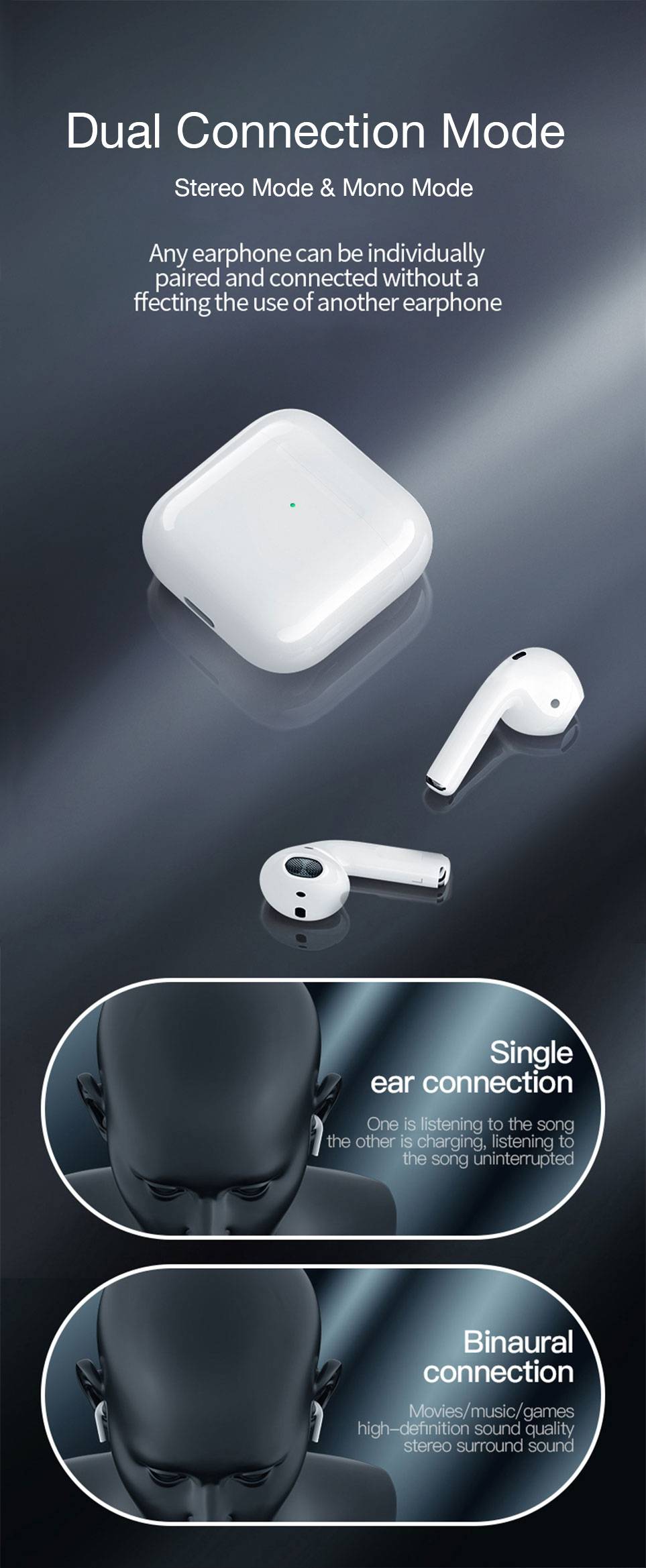 Bluetooth 5.0 True Wireless Earbuds