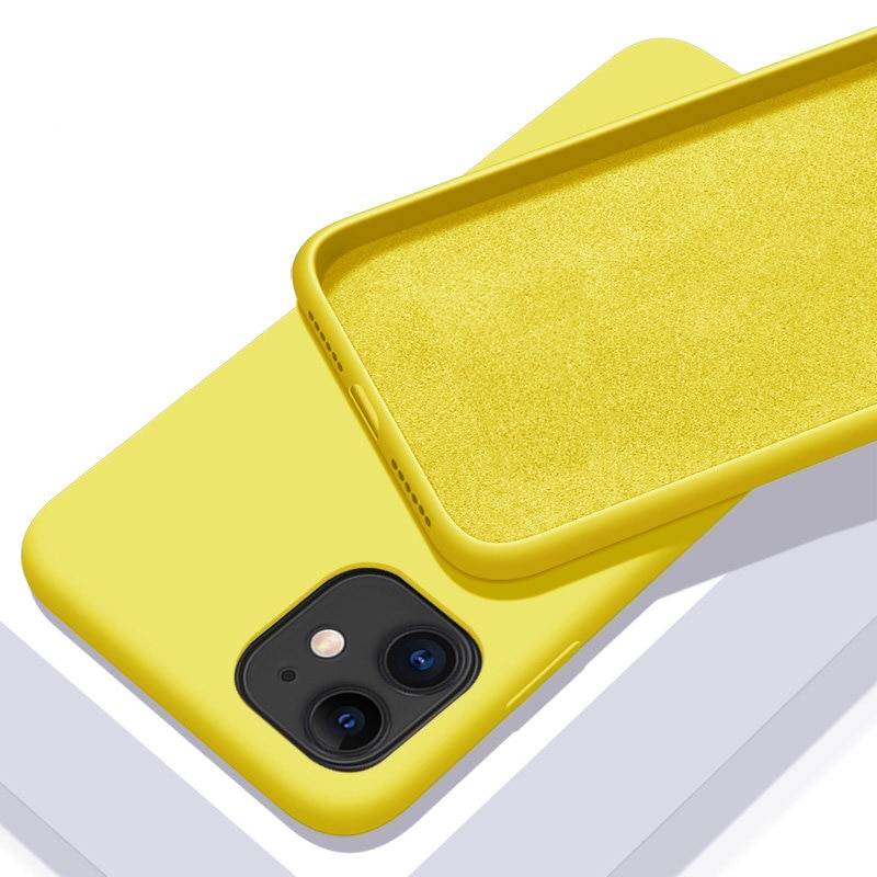 Solid Color Soft Silicone Case for iPhone