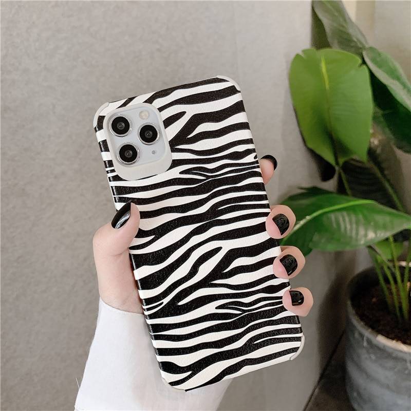 Women's Zebra Patterned Phone Case for iPhone