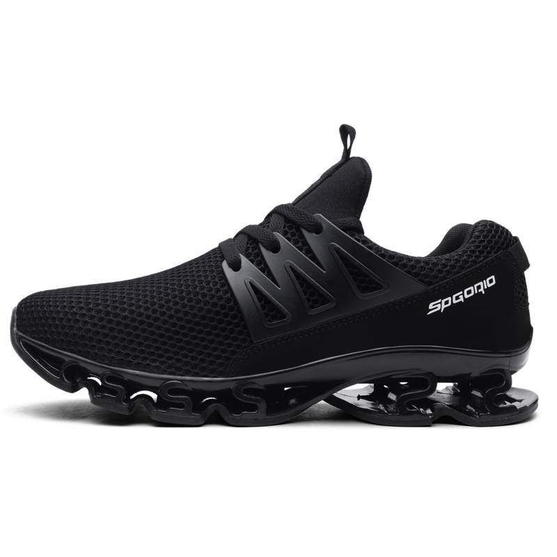 Men’s Stylish Design Breathable Sneakers Men Sport Shoes Men's sport items Sport items color: Black Shoe Size: 5