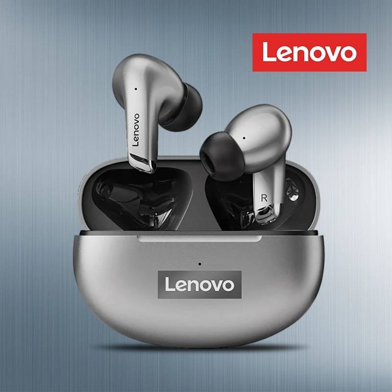 Lenovo LP5 Earbuds Accessories Headphones Mobile Phones color: Grey Fast Charging|Grey FC and Case|Grey Standard|White Fast Charging|White FC and Case|White Standard