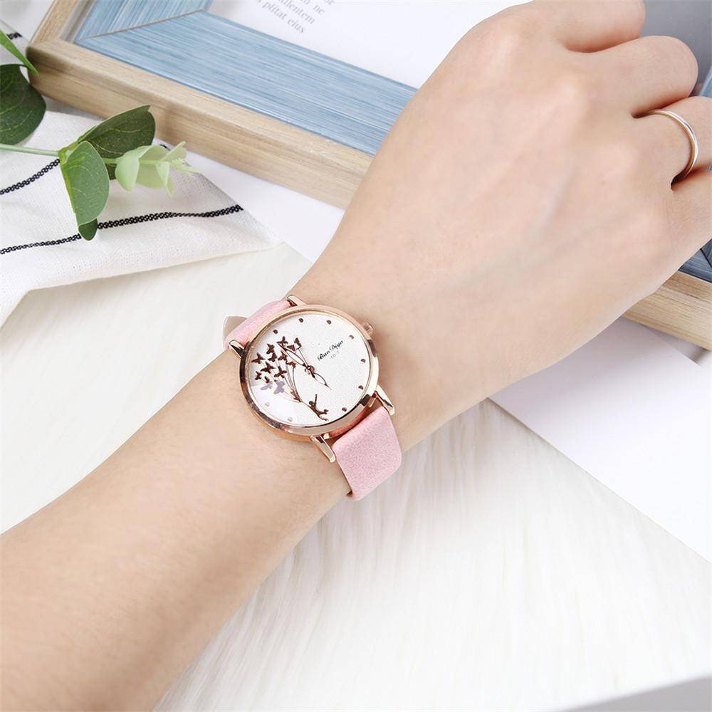 Vintage Leather Butterfly Quartz Watch for Women Accessories Watches Women’s watches color: Black|black white|Coffee|Green|Ivory|Khaki|Pink