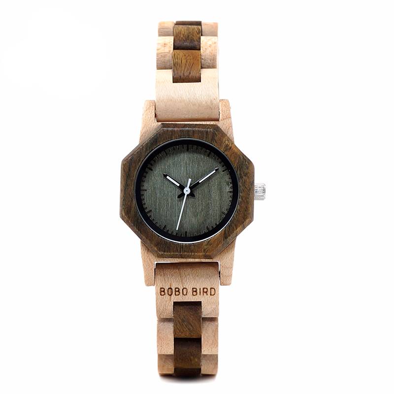 Creative Wooden Quartz Watch For Women Accessories Watches Women’s watches color: Green Face|Red Face
