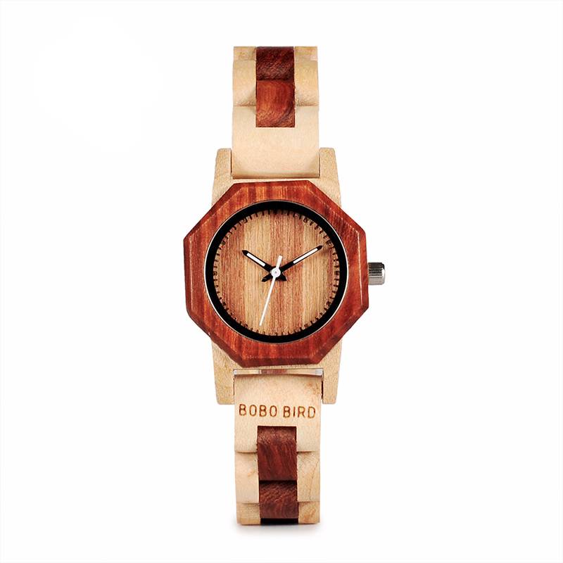 Creative Wooden Quartz Watch For Women Accessories Watches Women’s watches color: Green Face|Red Face