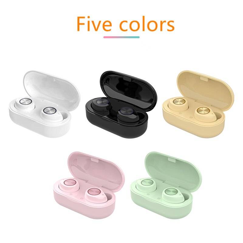 Wireless Earbuds TW60 Accessories Headphones Mobile Phones color: Black|Green|Pink|White|Yellow