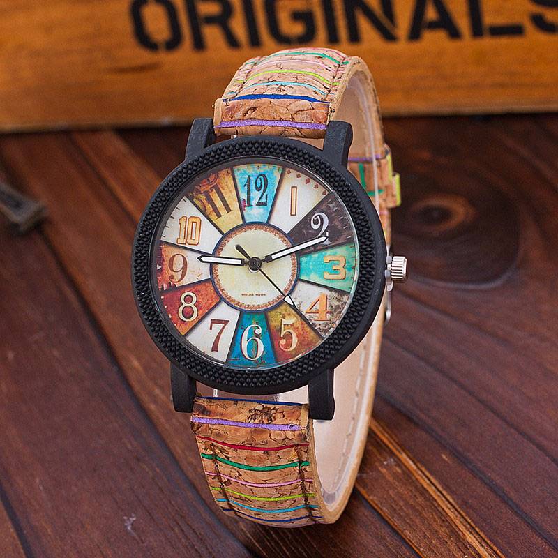 Vintage Women’s Leather Quartz Wristwatch Accessories Watches Women’s watches Band Length: 24cm