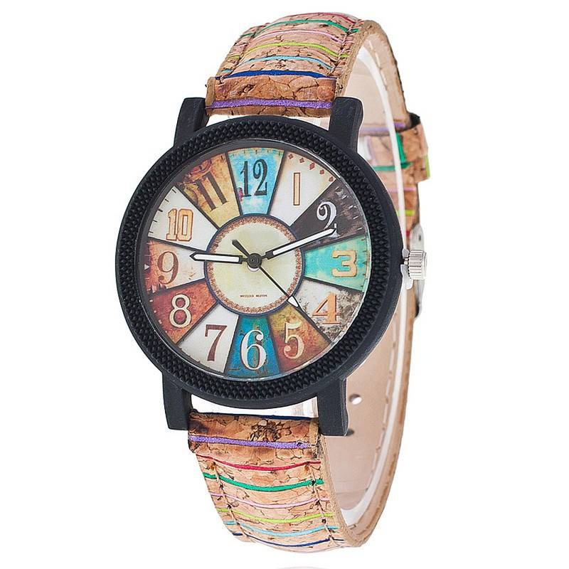 Vintage Women’s Leather Quartz Wristwatch Accessories Watches Women’s watches Band Length: 24cm